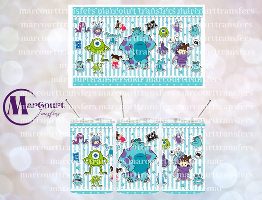 MONSTERS INC 12-12 OZ TUMBLER SUBLIMATION