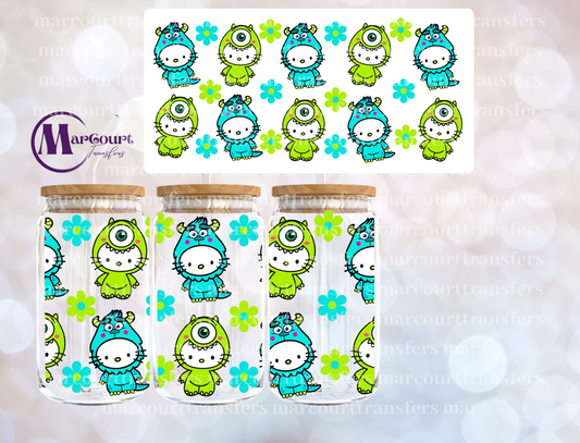 HELLO KITTY MONSTERS INC-16 0Z-UV DTF CUP WRAP