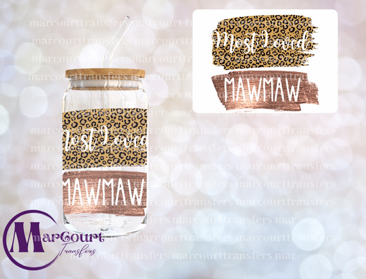 MOST LOVED MAWMAW-DECAL-UV DTF CUP WRAP