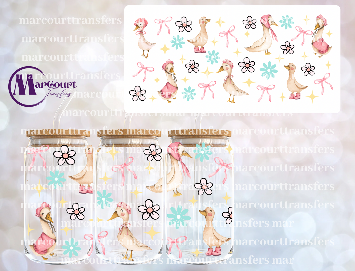 MOTHER GOOSE COQUETTE-16 0Z-UV DTF CUP WRAP