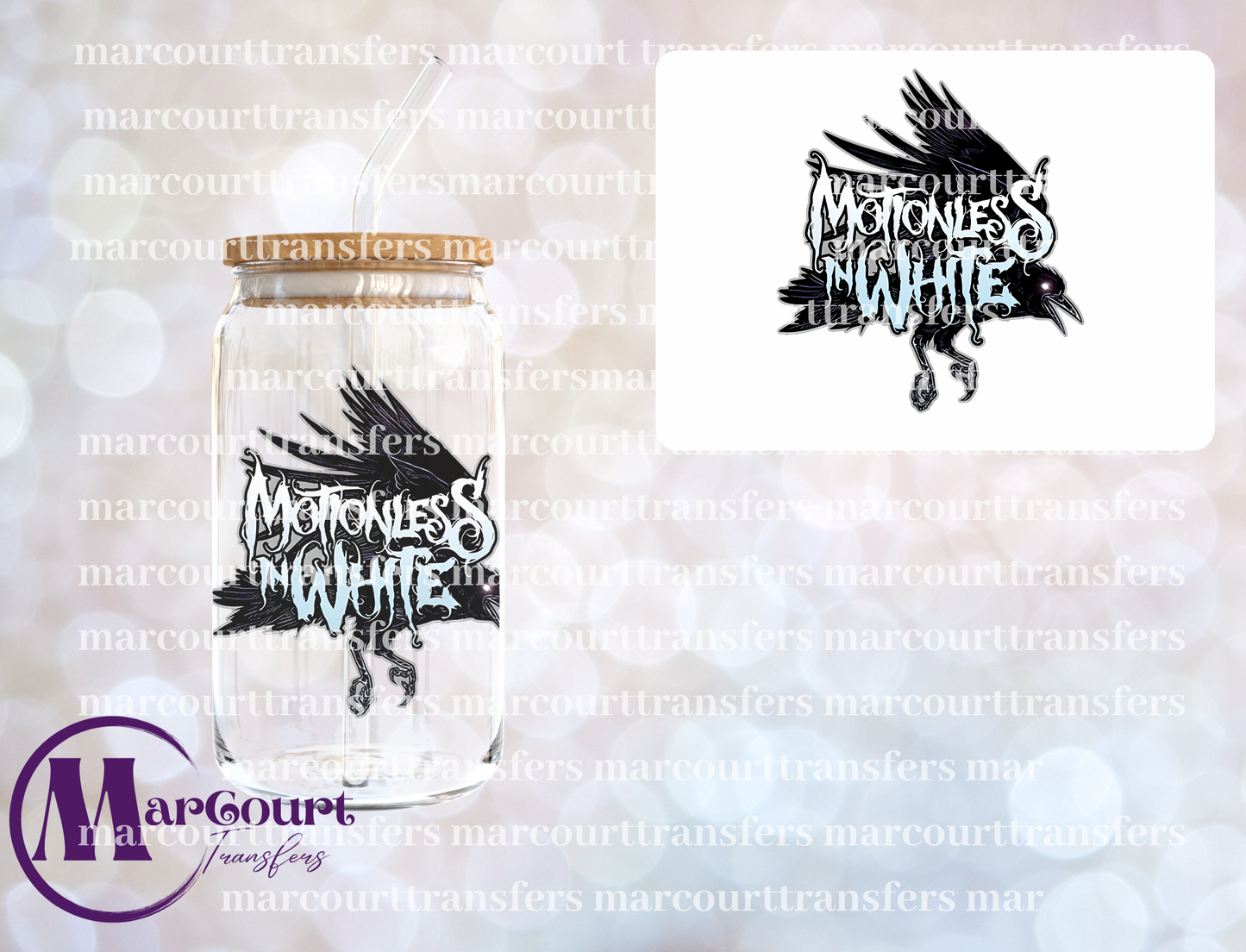 MOTIONLESS IN WHITE-DECAL-UV DTF CUP WRAP