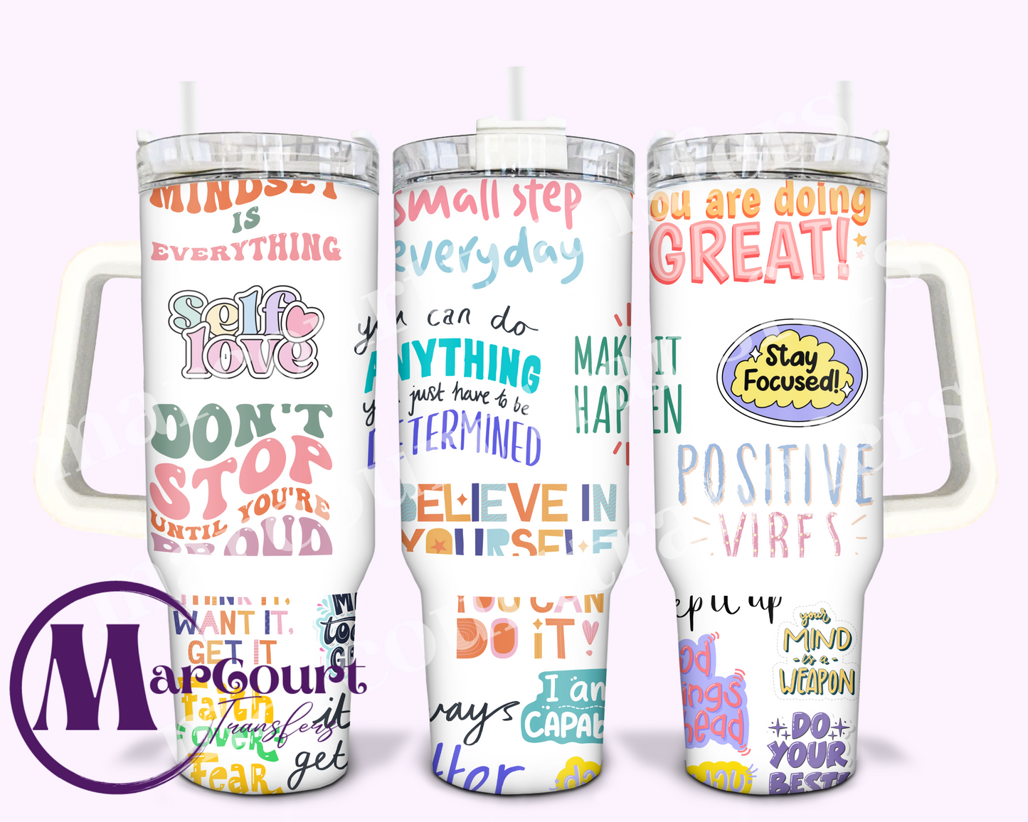 MOTIVATIONAL QUOTES-40 0Z-UV DTF CUP WRAP