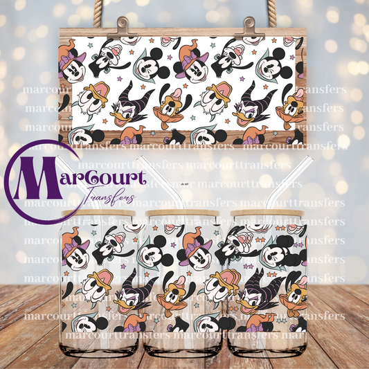 HALLOWEEN MOUSE FRIENDS-16 0Z-UV DTF CUP WRAP