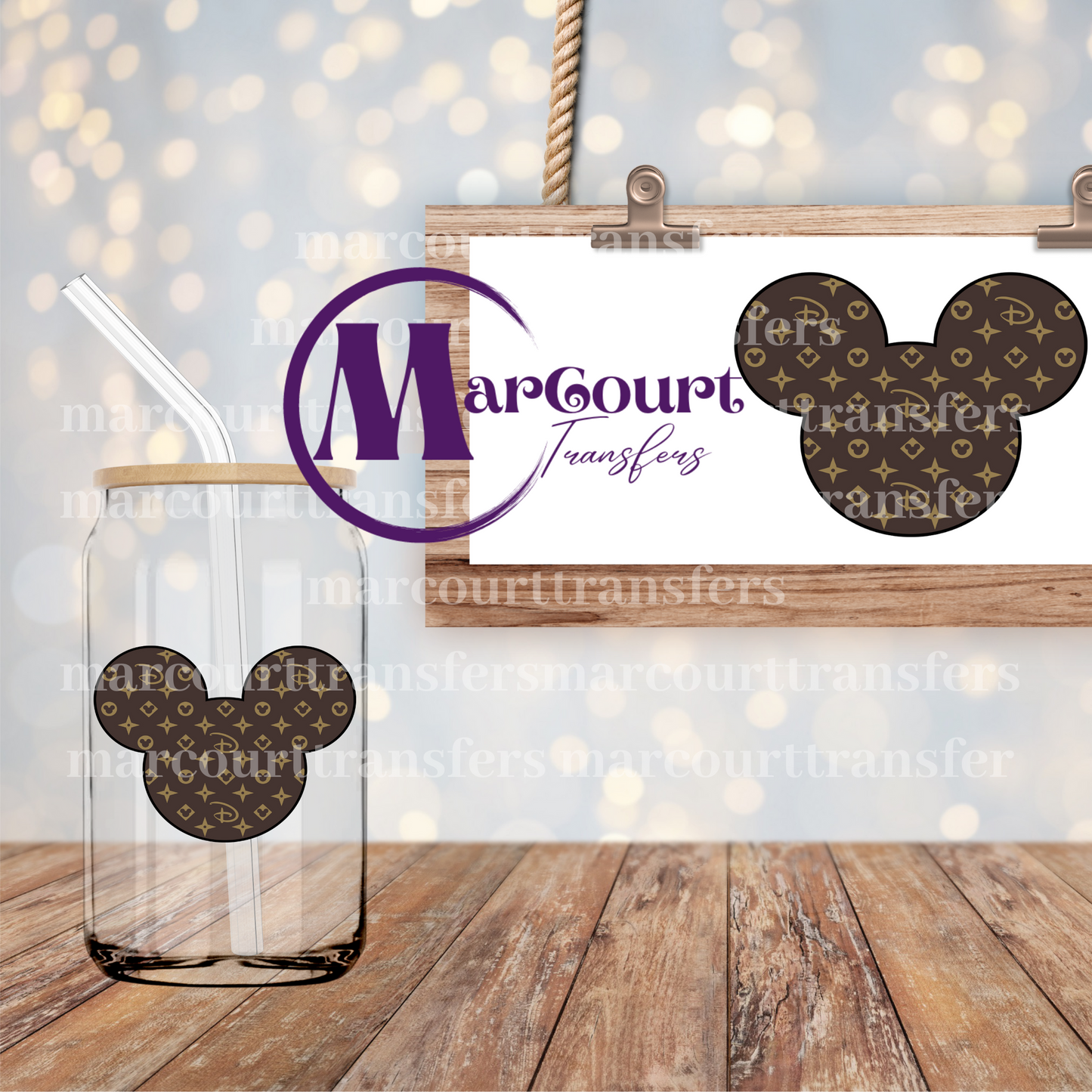 MOUSE LV INSPIRED- DECAL-UV DTF CUP WRAP