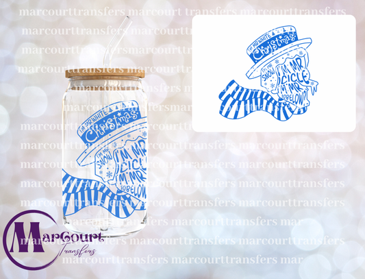 MR SNOW MISER-DECAL-UV DTF CUP WRAP