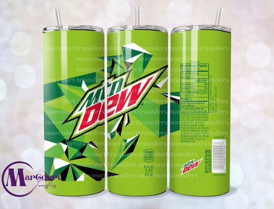 MOUNTAIN DEW-SKINNY TUMBLER TRANSFER