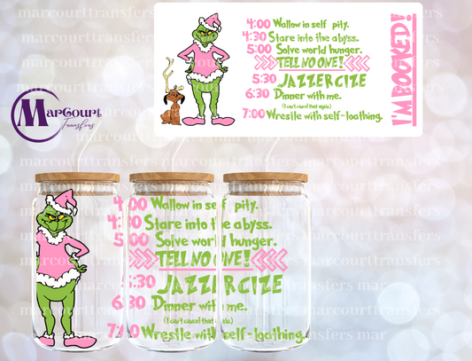 MY DAY GRINCH PINK 2-16 0Z-UV DTF CUP WRAP