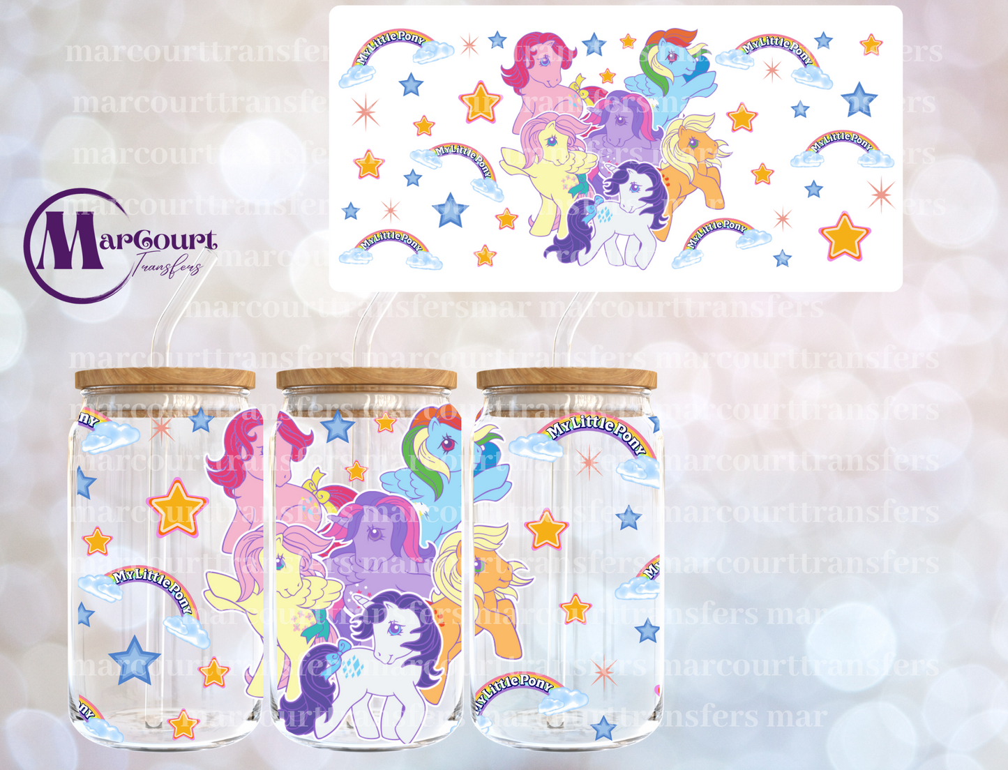 MY LITTLE PONY 3-16 0Z-UV DTF CUP WRAP