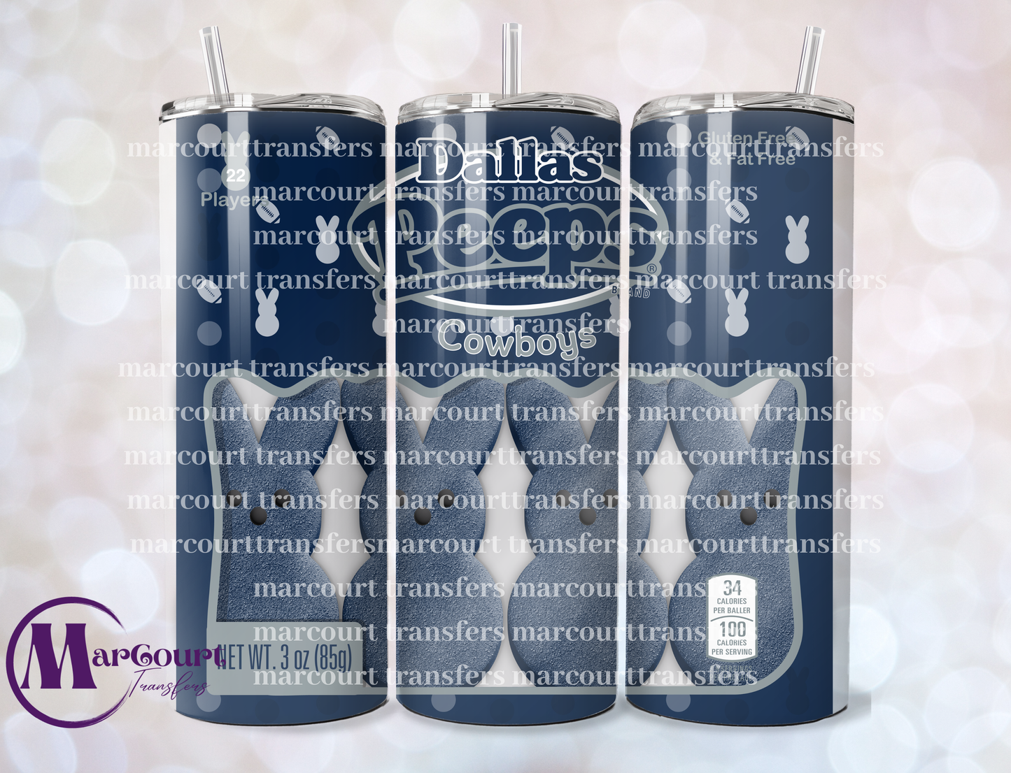 MY PEEPS DALLAS-20 OZ-UV DTF CUP WRAP