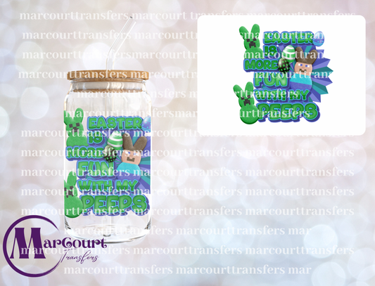 MY PEEPS MINECRAFT-DECAL-UV DTF CUP WRAP