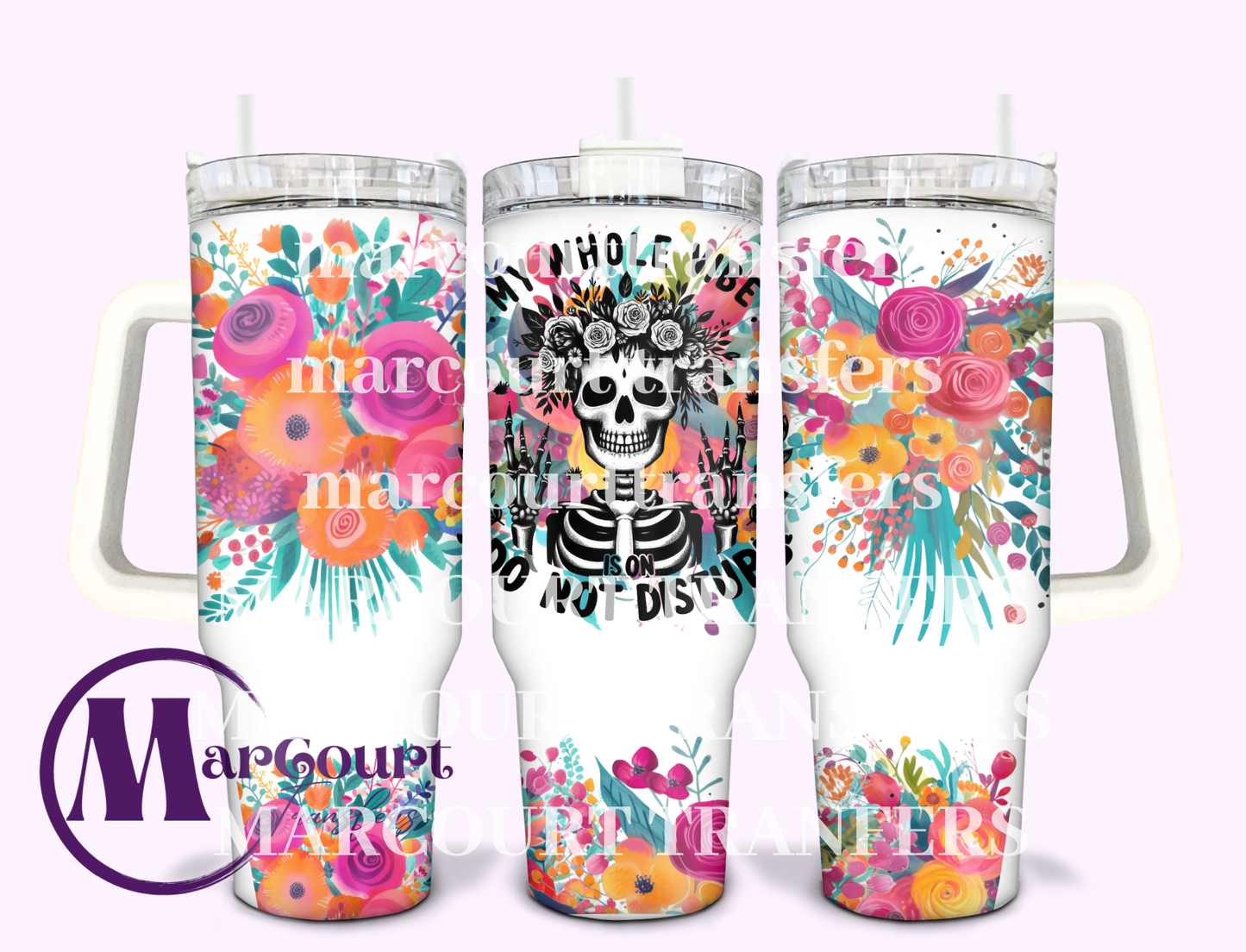 MY WHOLE VIBE-40 0Z-SUBLIMATION TUMBLER TRANSFER