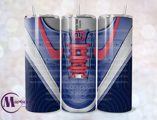 NEW YORK GIANTS AIR FORCE 1-20-SKINNY SUBLIMATION TUMBLER TRANSFER