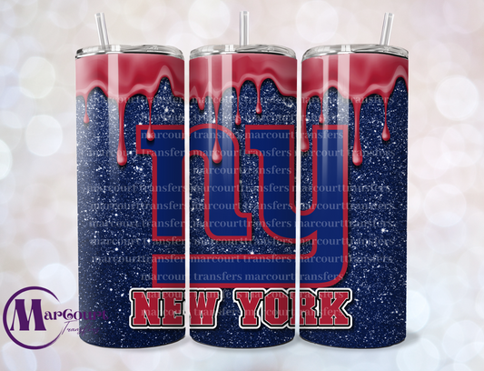 NEW YORK GIANTS DRIP-SKINNY UV DTF TRANSFER
