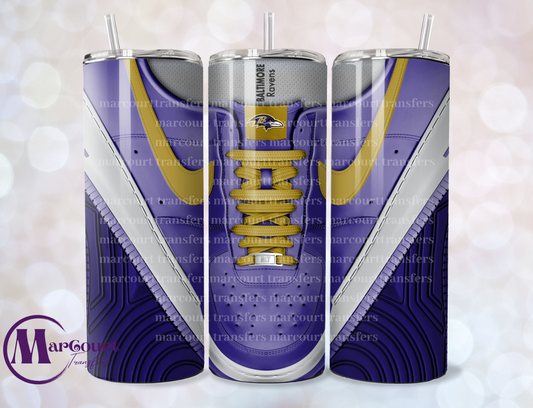 AIR FORCE 1-BALTIMORE RAVENS-SKINNY TUMBLER TRANSFER