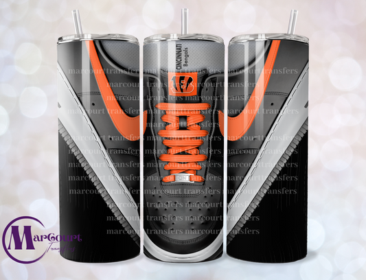 AIR FORCE 1-CINNCINATI BENGALS-SKINNY TUMBLER TRANSFER