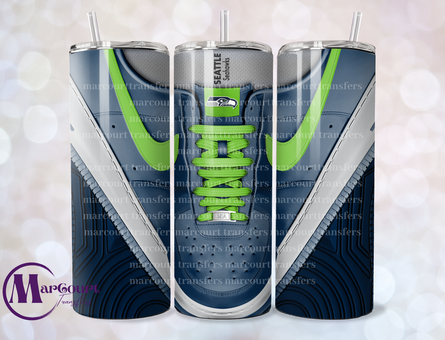 AIR FORCE 1-SEATTLE SEAHAWKS-SKINNY TUMBLER TRANSFER