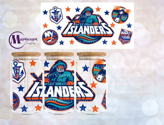 NEW YORK ISLANDERS-16 0Z-UV DTF CUP WRAP