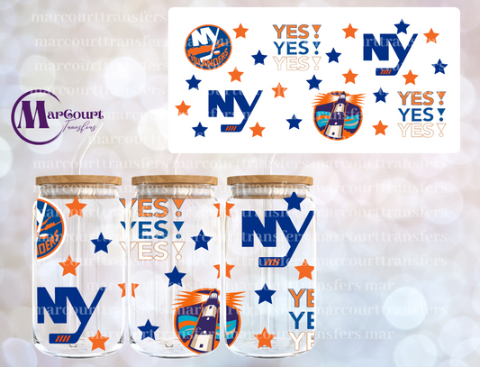 NEW YORK ISLANDERS 2-16 0Z-UV DTF CUP WRAP