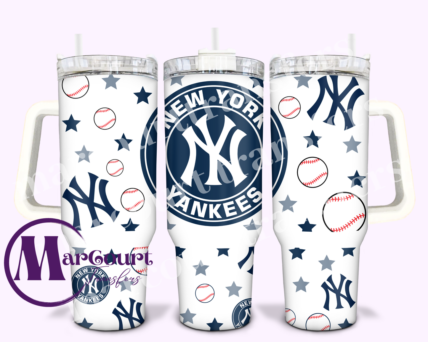 NEW YORK YANKEES-40 0Z-UV DTF CUP WRAP