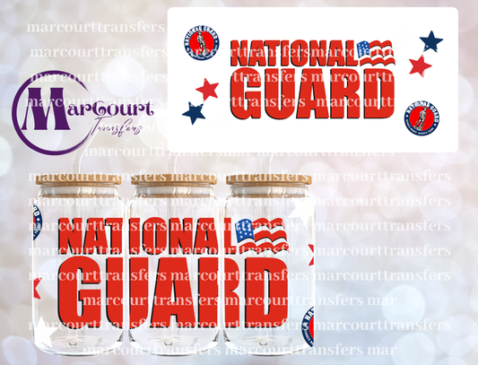 NATIONAL GUARD-16 0Z-UV DTF CUP WRAP
