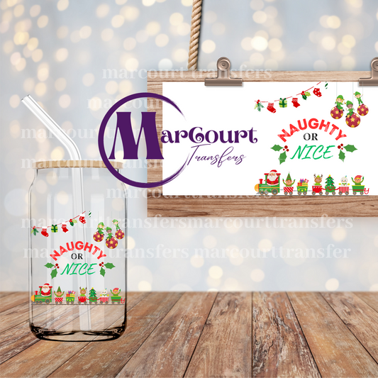 NAUGHTY OR NICE-DECAL-UV DTF CUP WRAP