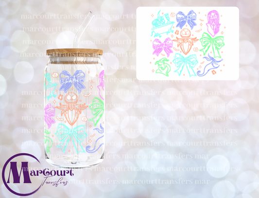NEON JACK AND SALLY- DECAL-UV DTF CUP WRAP
