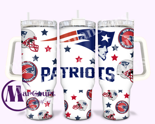 NEW ENGLAND PATRIOTS-40 OZ-UV DTF CUP WRAP