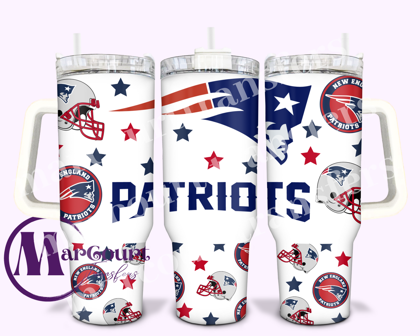 NEW ENGLAND PATRIOTS-40 0Z-UV DTF CUP WRAP