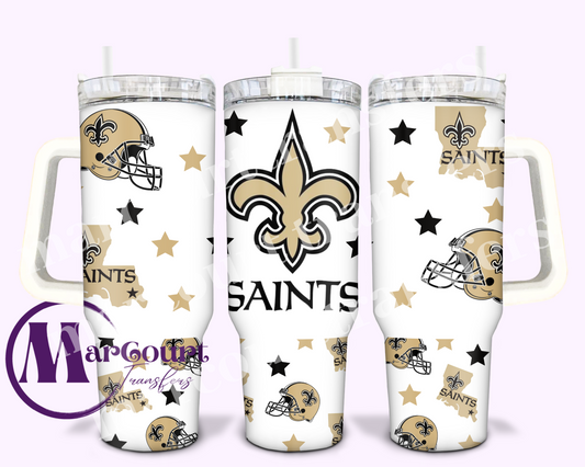 NEW ORLEANS SAINTS-40 OZ-UV DTF CUP WRAP