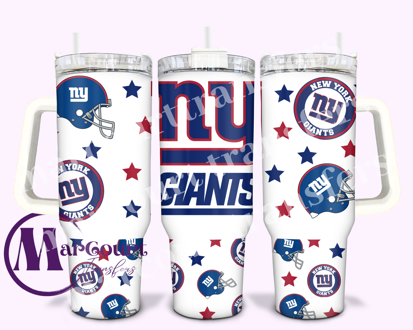 NEW YORK GIANTS-40 0Z-UV DTF CUP WRAP