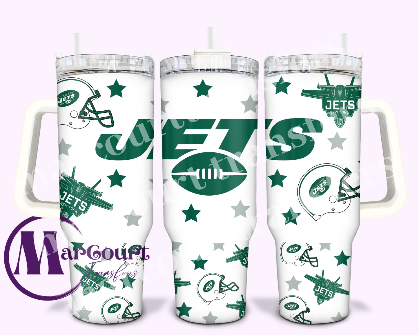 NEW YORK JETS-40 0Z-UV DTF CUP WRAP