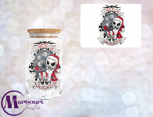 NICE OR NAUGHTY JACK SKELLINGTON-DECAL-UV DTF CUP WRAP