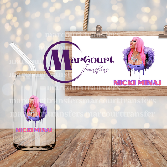 NICKI MINAJ 1-DECAL-UV DTF CUP WRAP