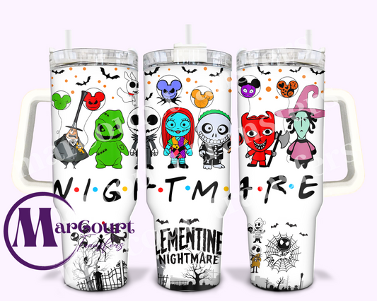 NIGHTMARE FRIENDS-40 0Z-UV DTF CUP WRAP