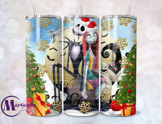 NIGHTMARE BEFORE CHRISTMAS-SKINNY TUMBLER TRANSFER