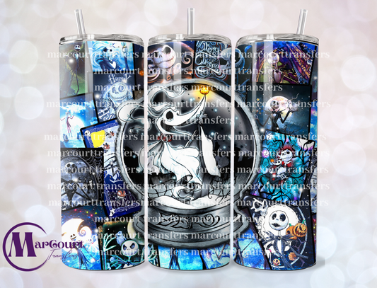 NIGHTMARE BEFORE CHRISTMAS ZERO-SKINNY TUMBLER TRANSFER