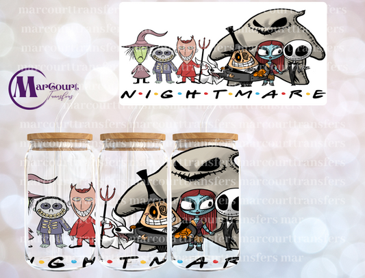 NIGHTMARE FRIENDS-16 0Z-UV DTF CUP WRAP