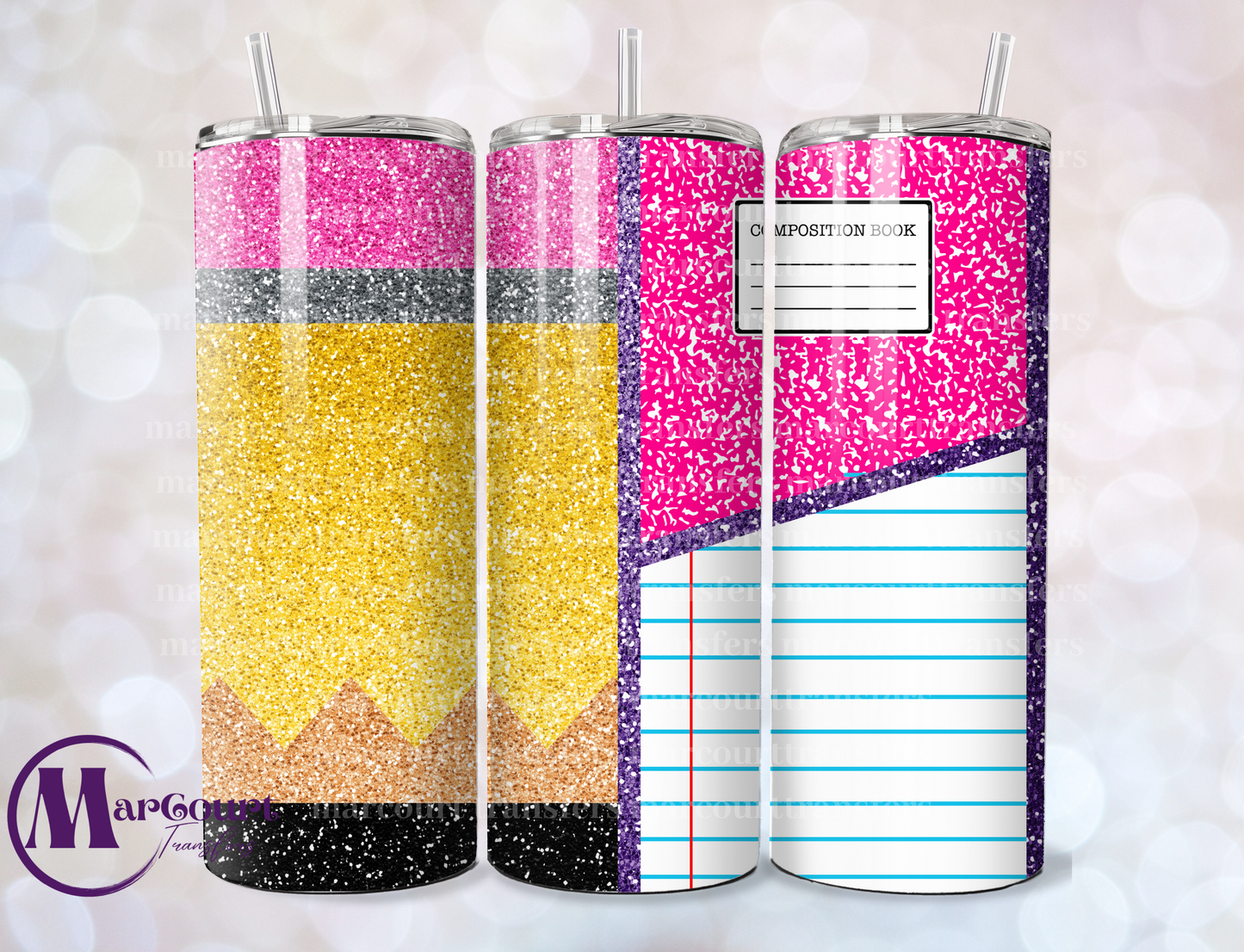 NOTEBOOK CRAYON-SKINNY TUMBLER TRANSFER