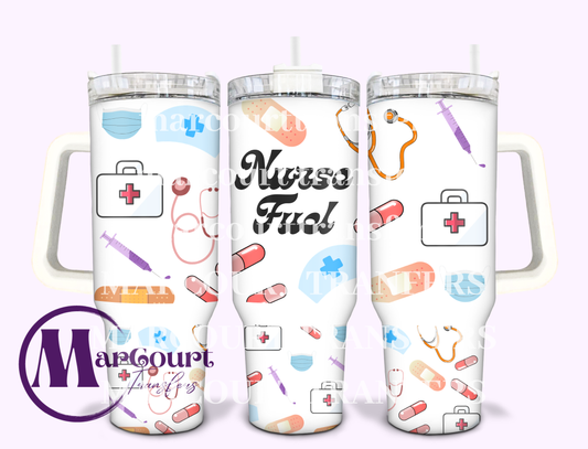 NURSE FUEL 2-40 0Z-UV DTF CUP WRAP