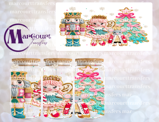 NUTCRACKER BALLET FAUX YARN-16 0Z-UV DTF CUP WRAP
