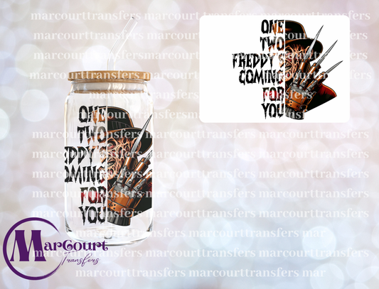 ONE TWO FREDDYS COMING FOR YOU-DECAL-UV DTF CUP WRAP