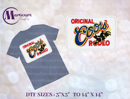DTF-ORIGINAL COORS RODEO PATCH