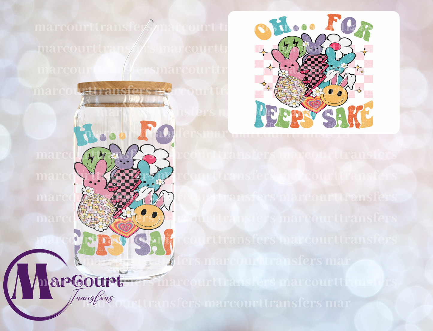 OH FOR PEEPS SAKE 2-DECAL-UV DTF CUP WRAP