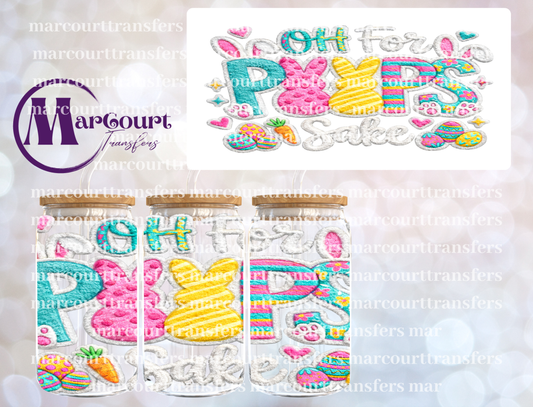 OH FOR PEEPS SAKE FAUX YARN-16 0Z-UV DTF CUP WRAP