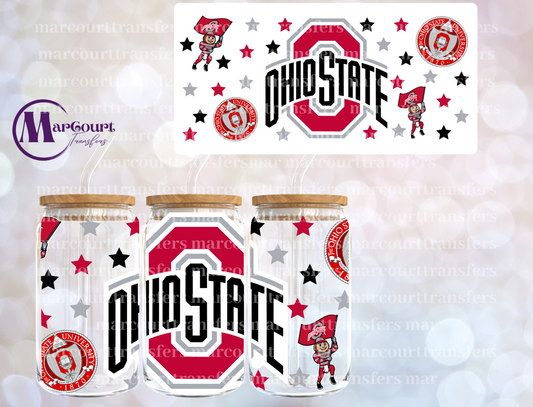 OHIO STATE UNIVERSITY-16 0Z-UV DTF CUP WRAP