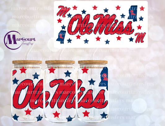 OLE MISS-16 0Z-UV DTF CUP WRAP