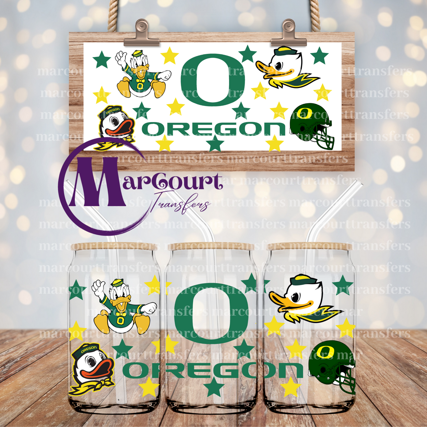 OREGON DUCKS-16 0Z-UV DTF CUP WRAP