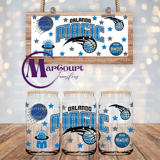 ORLANDO MAGIC-16 0Z-UV DTF CUP WRAP