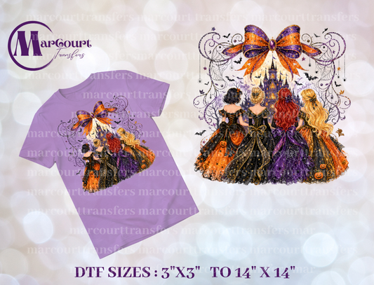 DTF-PRINCESS HALLOWEEN FAUX GLITTER