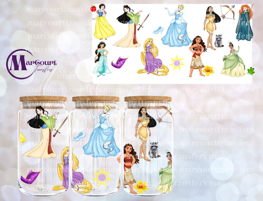 PRINCESS MAGIC-16 0Z-UV DTF CUP WRAP